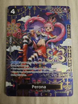 Bandai One Piece Card Game OP14 Perona OP06-093 Special Holo Character Card - Image 3