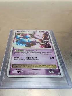 MEWTWO LV. X Legends Awakened POKEMON Holo Level Up 2008 Trading Card 144/146... - Image 1