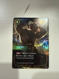 Lee Sin Ascetic Foil - OGN 078 LP - Riftbound League Of Legends Card Tcg - Image 1