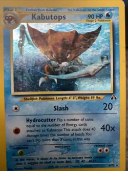 Kabutops - 6/75 - Pokemon Neo Discovery Unlimited Holo Rare Card WOTC LP - Image 1