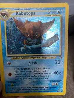 Kabutops - 6/75 - Pokemon Neo Discovery Unlimited Holo Rare Card WOTC LP - Image 2