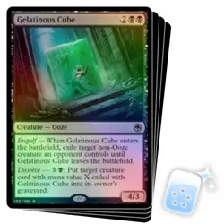 FOIL GELATINOUS CUBE X4 Adventures In The Forgotten Realms AFR Magic MTG CARD - Image 1