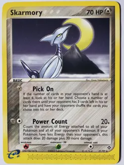 Skarmory 21/97 VLP - RARE Non Holo EX Dragon Pokemon Card - $2 Combined Shipping - Image 1