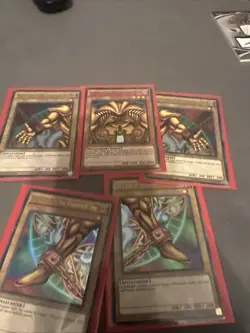 Yu-Gi-Oh! Exodia 5-Card Set YGLD-ENA17-21 Ultra Rare 1st Edition LP Condition - Image 1