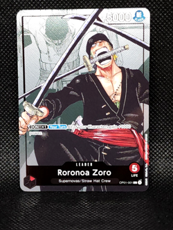 Roronoa Zoro - OP01-001 (Alternate Art) OP01-001 One Piece Promotion Cards Foil - Image 1