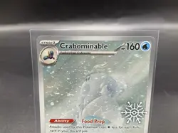 Crabominable 149/142 SCR Holiday Calendar Illustration Rare Pokemon Card NM - Image 3