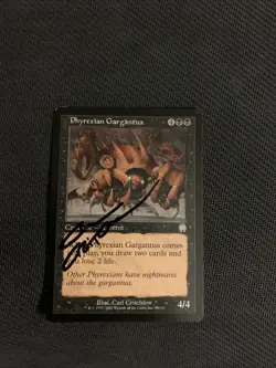MTG Magic Phyrexian Gargantua Signed Artist Proof x1 Apocalypse Carl Critchlow - Image 1