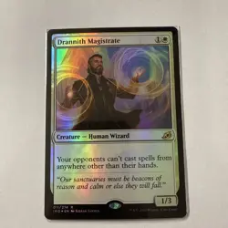 MTG: Drannith Magistrate 1x FOIL IKO MTG Ikoria Rare MINT white - Image 1