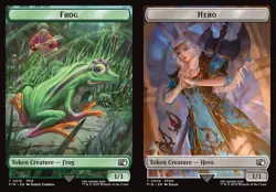 MTG Final Fantasy TOKEN Frog #0018 Hero (((#0009))) PLAYSET 4X X4 - Image 1