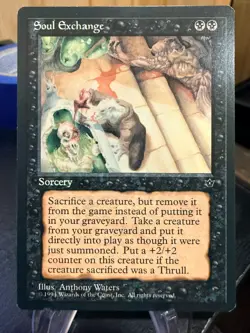 MTG Magic the Gathering Fallen Empires Soul Exchange - Image 1