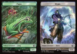 MTG Final Fantasy TOKEN Frog #0018 Hero (((#0008))) PLAYSET 4X X4 - Image 1