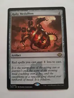 Ruby Medallion NM / M MH3 Magic the Gathering MTG Modern Horizons 3 - Image 1