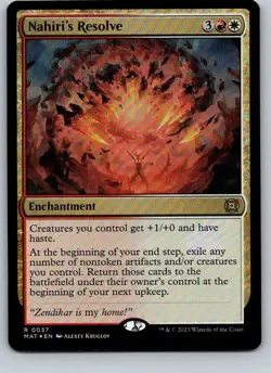 Nahiri's Resolve MAT #37 Foil March of the Machine Aftermath MTG - - Image 1