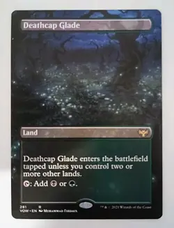 Deathcap Glade - Borderless - 281 - NM Crimson Vow Magic MTG - Image 1