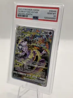 PSA 10 Mewtwo VStar GG44/GG70 Crown Zenith Galarian Gallery Pokemon Card - Image 5