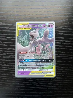 Pokemon TCG Mewtwo & Mew GX 71/236 2019 World Championships Tag Team LP NM - Image 1