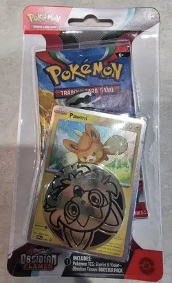 SEALED Pokemon Obsidian Flames Pawmi, Paldean Wooper Promo Checklane BlisterPack - Image 2