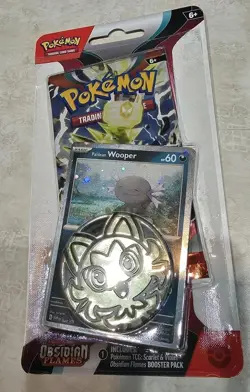 SEALED Pokemon Obsidian Flames Pawmi, Paldean Wooper Promo Checklane BlisterPack - Image 4