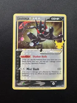 Gold Star Greninja SWSH144 Black Star Promo Celebrations ETB Pokemon 25th NM - Image 1