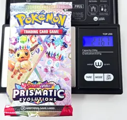 Pokemon TCG PRISMATIC EVOLUTIONS BOOSTER 7 PACK LOT Factory Sealed Heavy - Image 3