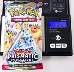 Pokemon TCG PRISMATIC EVOLUTIONS BOOSTER 7 PACK LOT Factory Sealed Heavy - Image 4