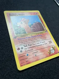 Pokemon TCG 1st Edition Gym Heroes Blaine’s Vulpix 65/132 Mint/ NM Vintage Rare - Image 2