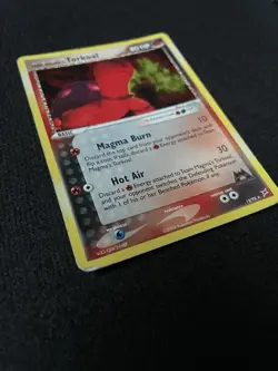 Pokemon TCG 2004 Team Magma vs Team Aqua Team Magma's Torkoal 12/95 Holo LP - Image 2