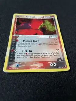 Pokemon TCG 2004 Team Magma vs Team Aqua Team Magma's Torkoal 12/95 Holo LP - Image 3