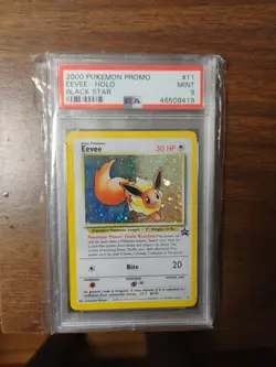 2000 Pokemon Black Star Promo Eevee Holo #11 PSA 9 Mint - Image 1