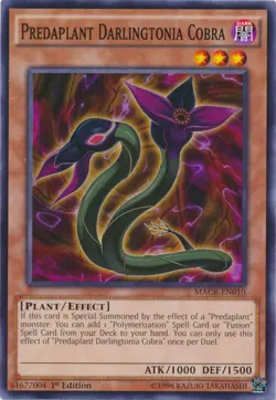 1x (EX) Predaplant Darlingtonia Cobra - MACR-EN010 - Common - 1st Edition YuGiO - Image 1