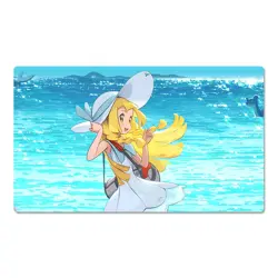 Lillie Board Game Pokemon Table Playmat Card Play Mat TCG CCG Pad Mousepad - Image 1