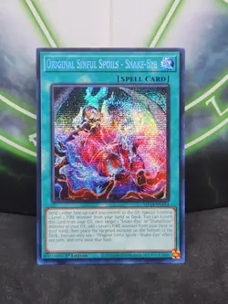 Yugioh Original Sinful Spoils - Snake-Eye MP24-EN124 Secret Rare 1st Edition NM - Image 1