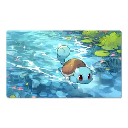 Squirtle Board Game Pokemon Table Playmat Card Play Mat TCG CCG Pad Mousepad - Image 1