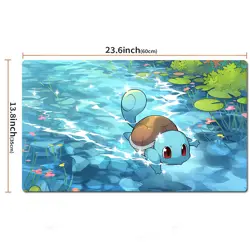 Squirtle Board Game Pokemon Table Playmat Card Play Mat TCG CCG Pad Mousepad - Image 2