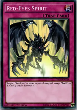Yugioh Red-Eyes Spirit DRL2-EN020 1st Edition Super Rare NM - Image 1