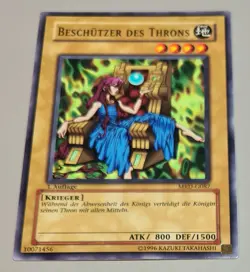 Yu Gi Oh Beschutzer des Throns # MRD-G087 1.AUFLAGE Metal Raiders DE N.Mint-Mint - Image 1