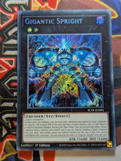Gigantic Spright BLTR-EN091 Secret Rare Yugioh NM - Image 1