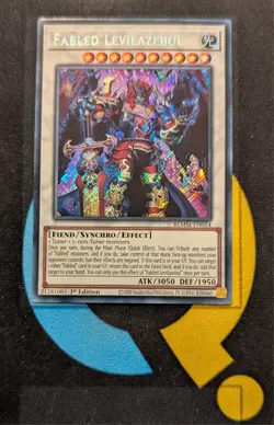BLMM-EN014 Fabled Levilazebul Secret Rare 1st Ed YuGiOh - Image 1