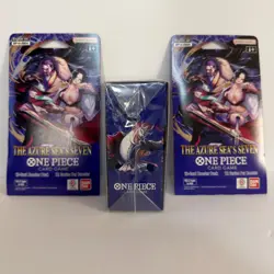 One Piece The Azure Sea's Seven OP-14 1 Double Pack 2 Booster Pack Bundle Sealed - Image 4