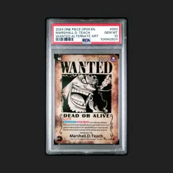 PSA 10 - MARSHALL.D.TEACH WANTED OP09-093 - ONE PIECE EMPERORS IN THE NEW WORLD - Image 1