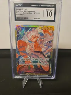 One Piece TCG, Monkey D Luffy OP05-119 SEC 2, CGC 10 - Image 1