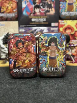 One Piece TS-01 Tin Set Vol 1 English Sealed Lot of 2 - Luffy Roger Bandai 2025 - Image 1