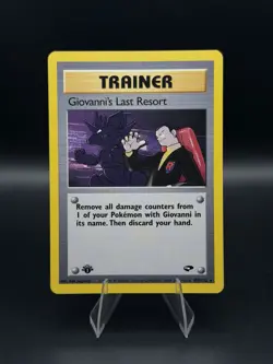 Pokemon Card - Giovanni's Last Resort Gym Challenge 105/132 Rare 1st Edition - Image 1