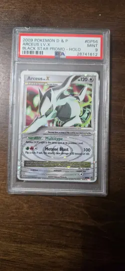 Pokemon TCG Arceus LV.X DP56 Holo Black Star Promo Card PSA 9 - Image 1