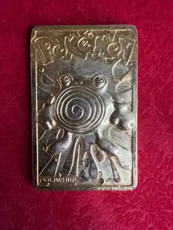 Pokemon TCG Poliwhirl 23k Gold Plated Trading Card Burger King Limited Edition - Image 1