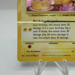Pokemon Pikachu TCG Celebrations Birthday Promo Holo Card #24 *Damaged - Image 5