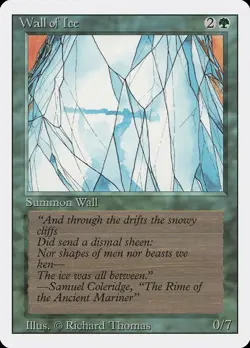 Wall of Ice Revised HEAVILY PLD Green Uncommon MAGIC THE GATHERING CARD ABUGames - Image 1
