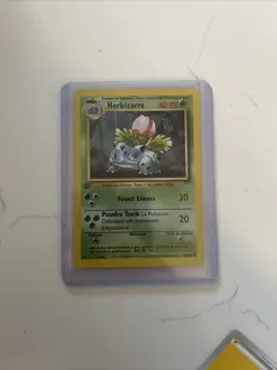 Herbizarre French 1st Edition Pokemon Card Ivysaur Base Set 30/102 LP - Image 3
