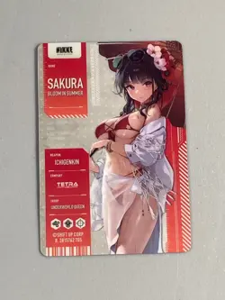 Sakura - Goddess of Victory: Nikke Silver Plastic Card - Image 2