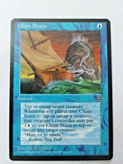 MTG Chain Stasis Homelands Regular Rare - Uncirculated - Image 1